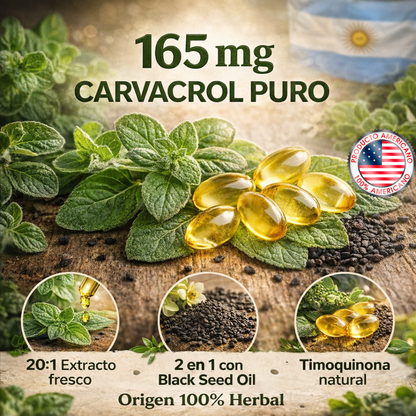 Aceite de Orégano - Digestión limpia con el poder natural del orégano y la semilla negra