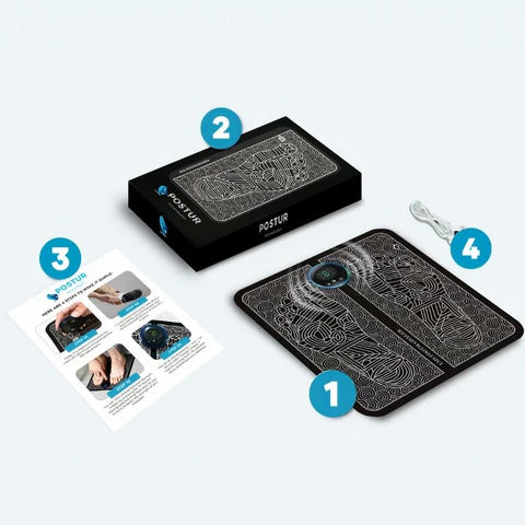 NeuroFlex Alfombra masajeador de pies y piernas eléctrico EMS relajación recargable