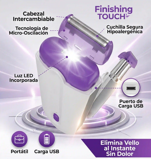 Depiladora finish Touch | 2 Cabezales Incluídos