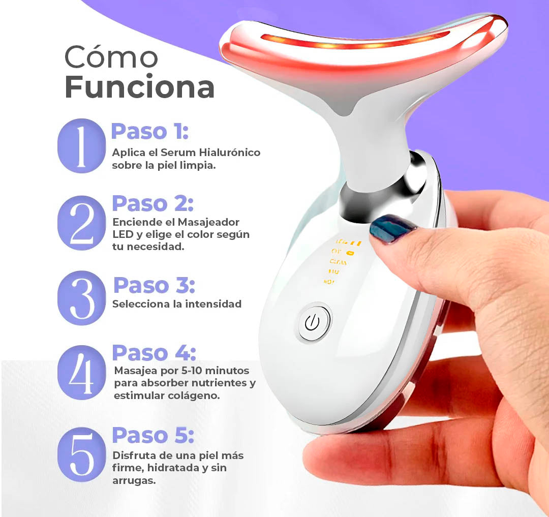 Rejuvenecedor Facial Led + Ebook de Regalo